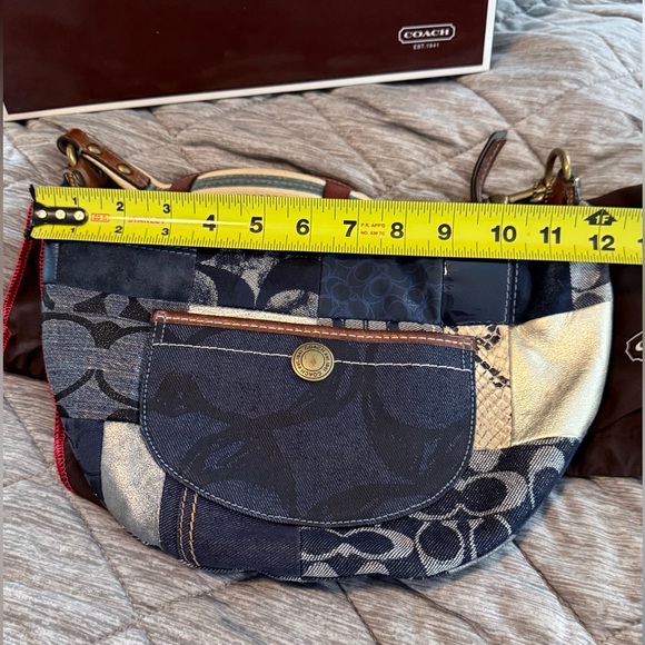 Coach Vintage Denim Patchwork Soho Shoulder Bag - Picture 7 of 9